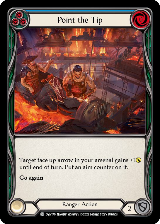 Point the Tip (Blue) [DYN170] (Dynasty)  Rainbow Foil - Evolution TCG