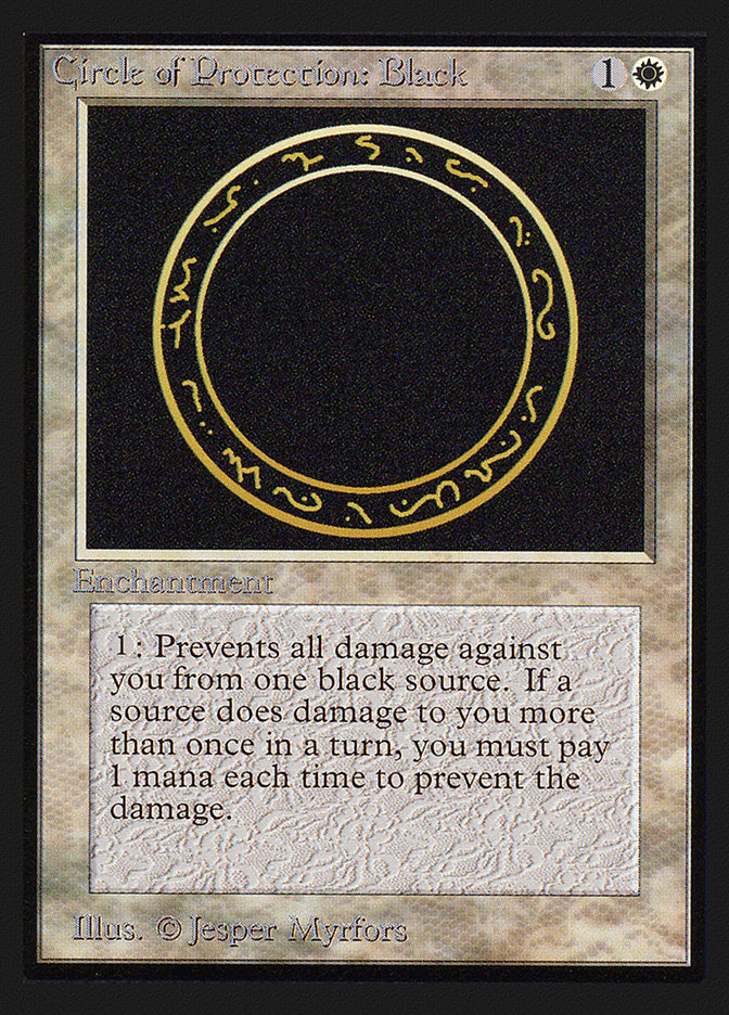 Circle of Protection: Black [International Collectors' Edition] - Evolution TCG