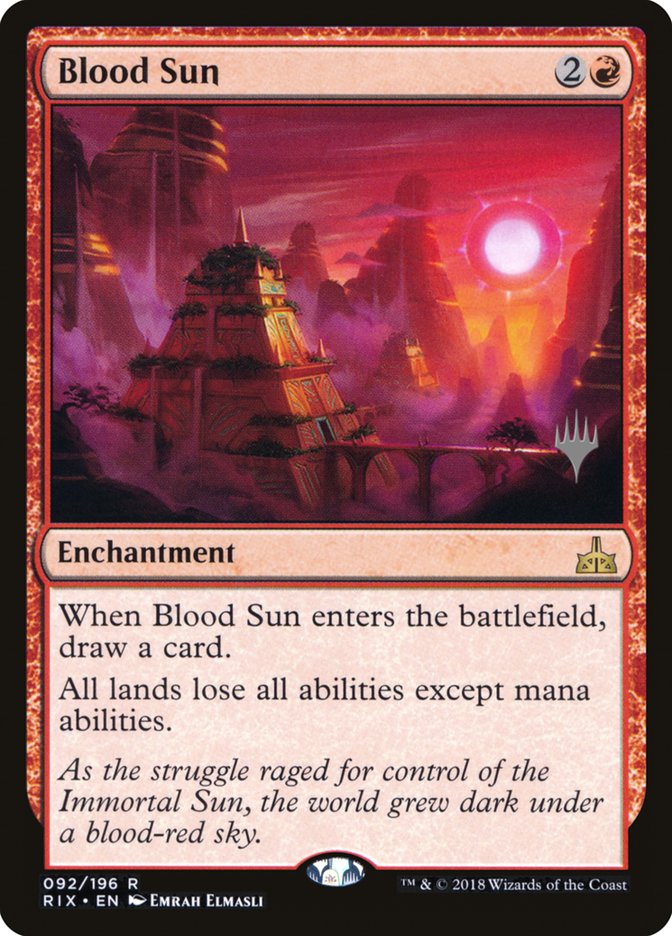 Blood Sun (Promo Pack) [Rivals of Ixalan Promos] - Evolution TCG