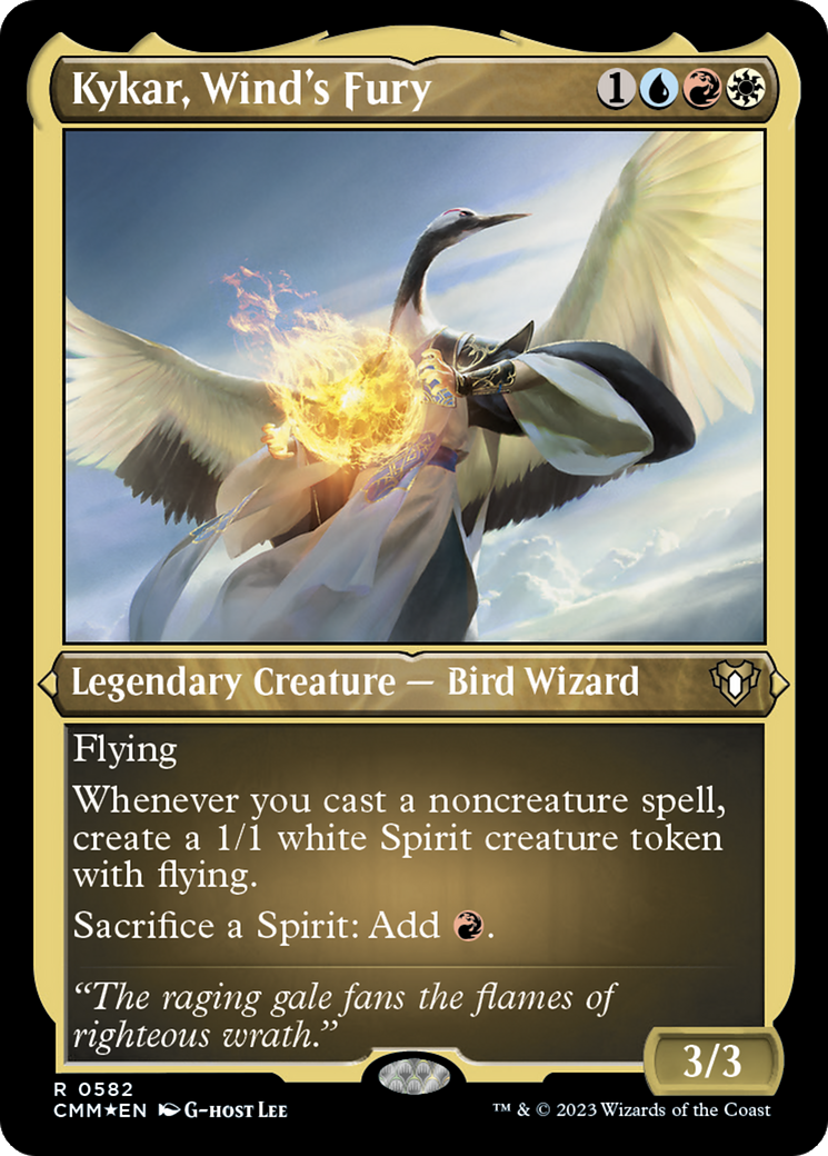 Kykar, Wind's Fury (Foil Etched) [Commander Masters] - Evolution TCG
