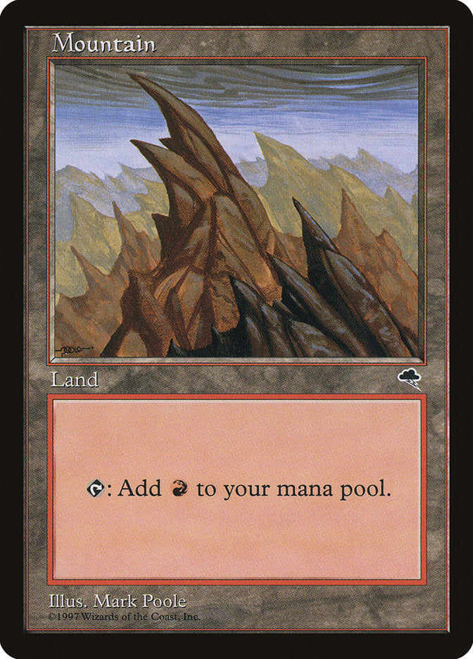 Mountain (All Peaks Pointing Left) [Tempest] - Evolution TCG