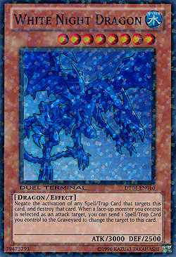 White Night Dragon [DT04-EN010] Super Rare - Evolution TCG