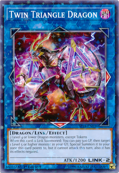Twin Triangle Dragon [SP18-EN036] Starfoil Rare - Evolution TCG