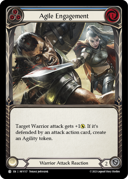 Agile Engagement (Blue) [HVY117] (Heavy Hitters) - Evolution TCG