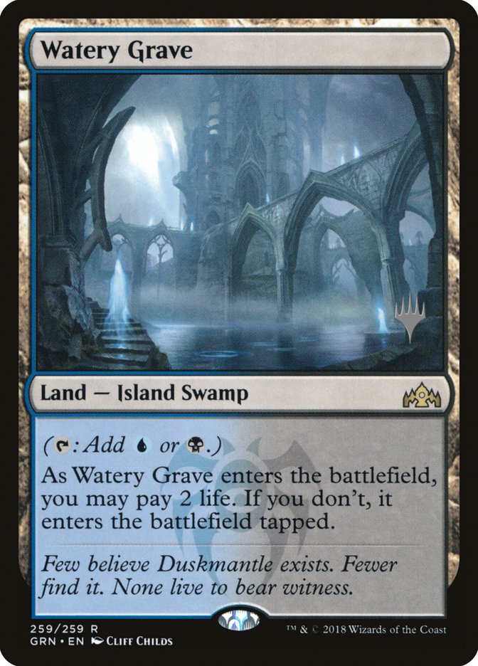 Watery Grave (Promo Pack) [Guilds of Ravnica Promos] - Evolution TCG