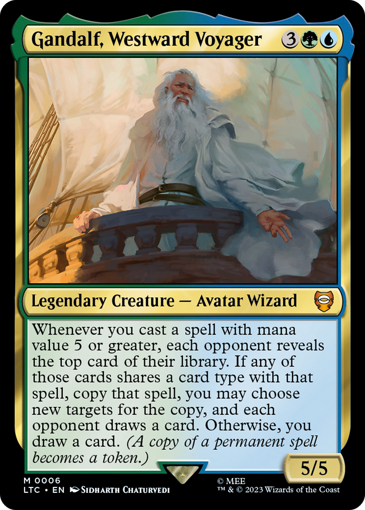 Gandalf, Westward Voyager [The Lord of the Rings: Tales of Middle-Earth Commander] - Evolution TCG