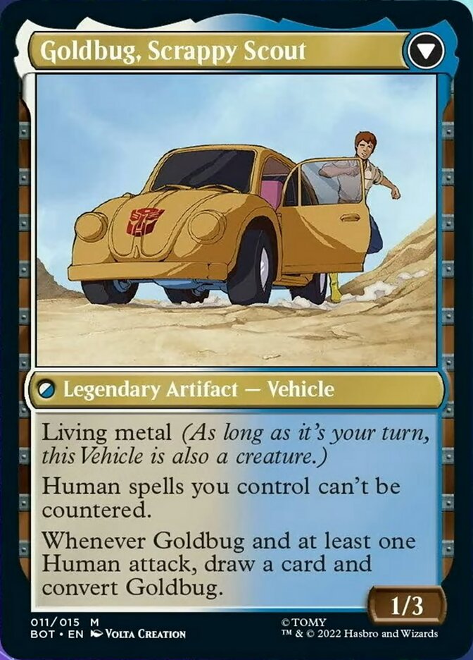 Goldbug, Humanity's Ally // Goldbug, Scrappy Scout [Transformers] - Evolution TCG