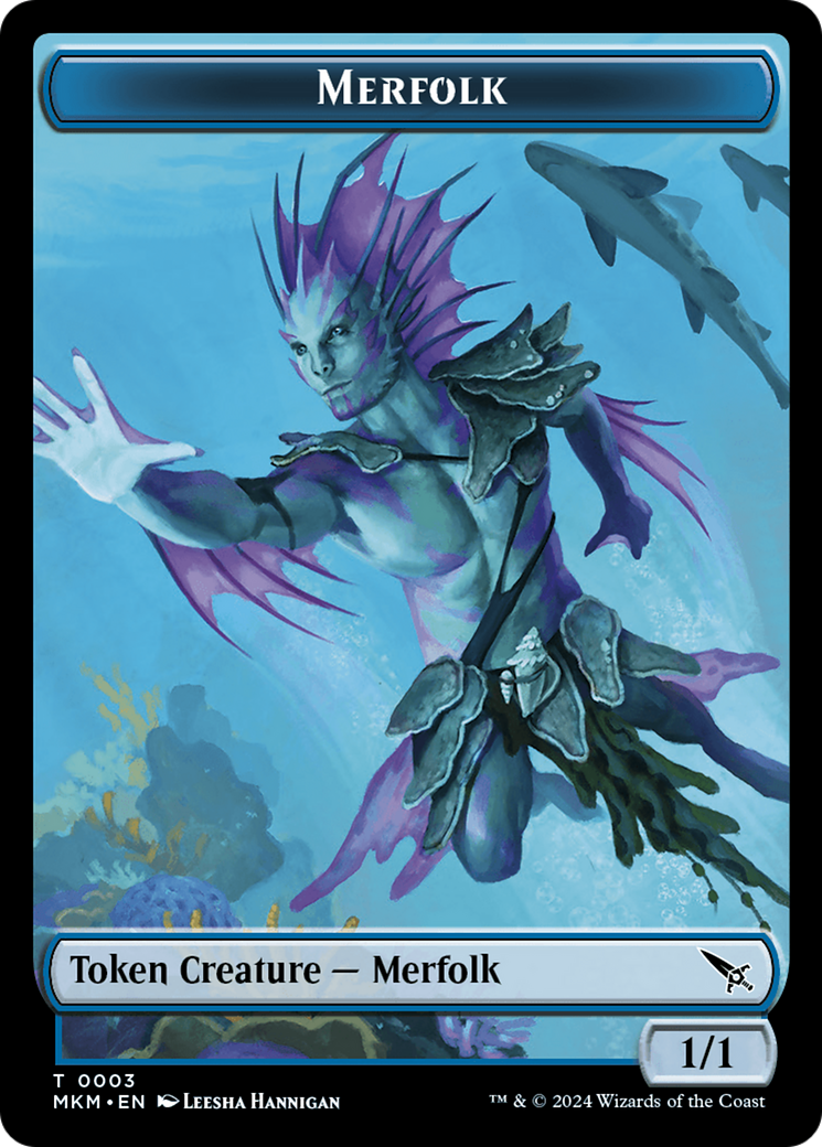 Merfolk Token [Murders at Karlov Manor Tokens] - Evolution TCG