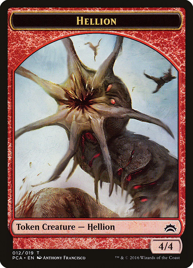 Zombie // Hellion Double-Sided Token [Planechase Anthology Tokens] - Evolution TCG