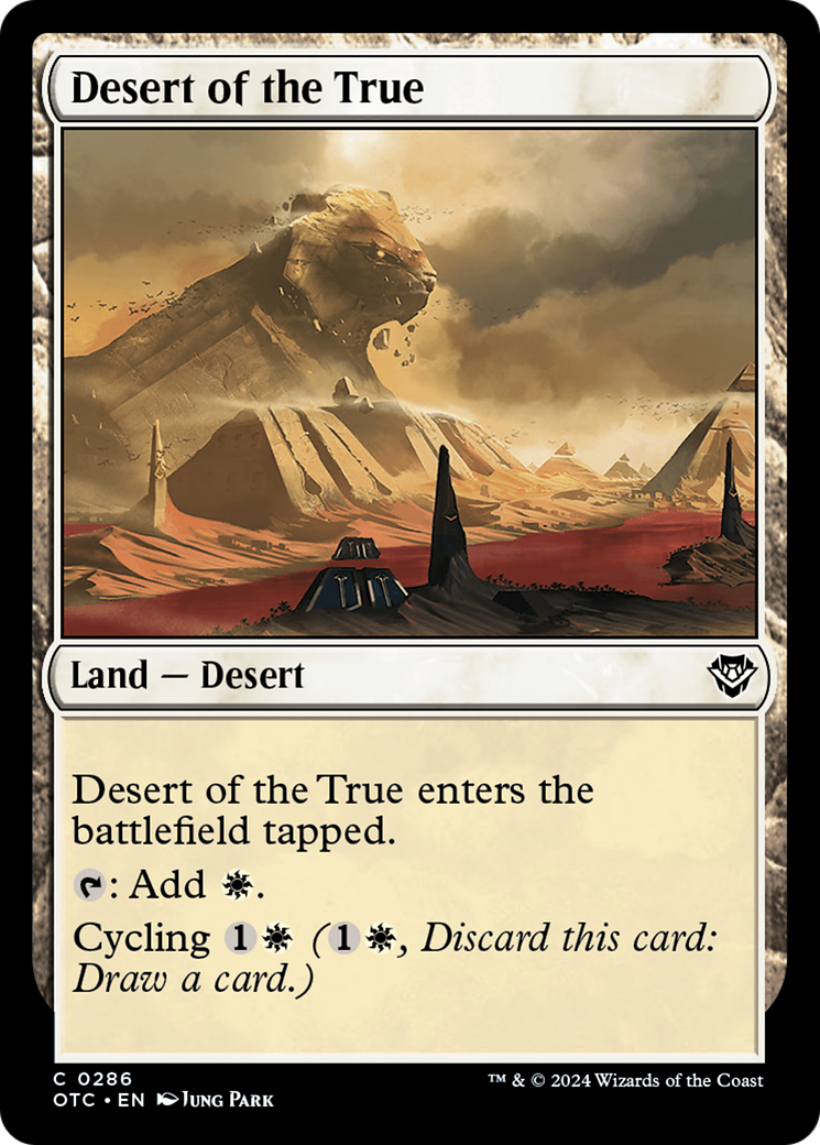 Desert of the True [Outlaws of Thunder Junction Commander] - Evolution TCG