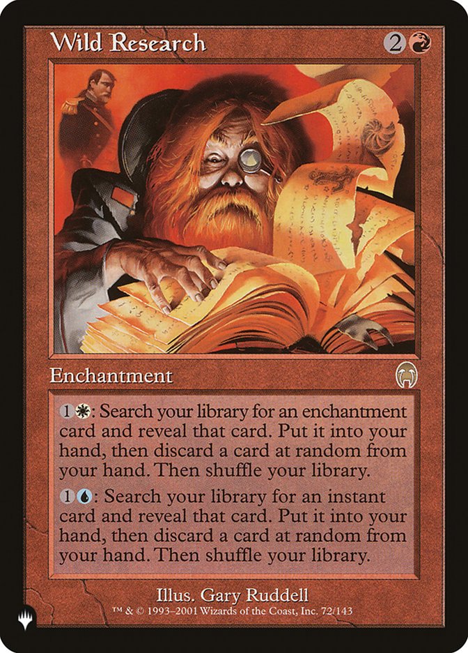 Wild Research [The List] - Evolution TCG