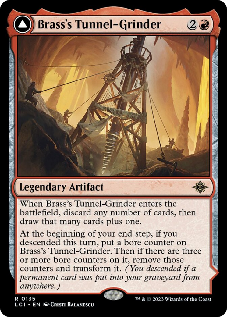 Brass's Tunnel-Grinder // Tecutlan, The Searing Rift [The Lost Caverns of Ixalan] - Evolution TCG