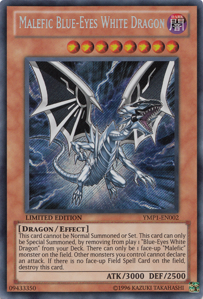 Malefic Blue-Eyes White Dragon [YMP1-EN002] Secret Rare - Evolution TCG