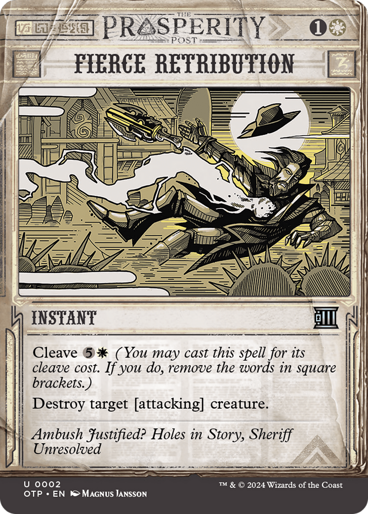 Fierce Retribution [Outlaws of Thunder Junction: Breaking News] - Evolution TCG