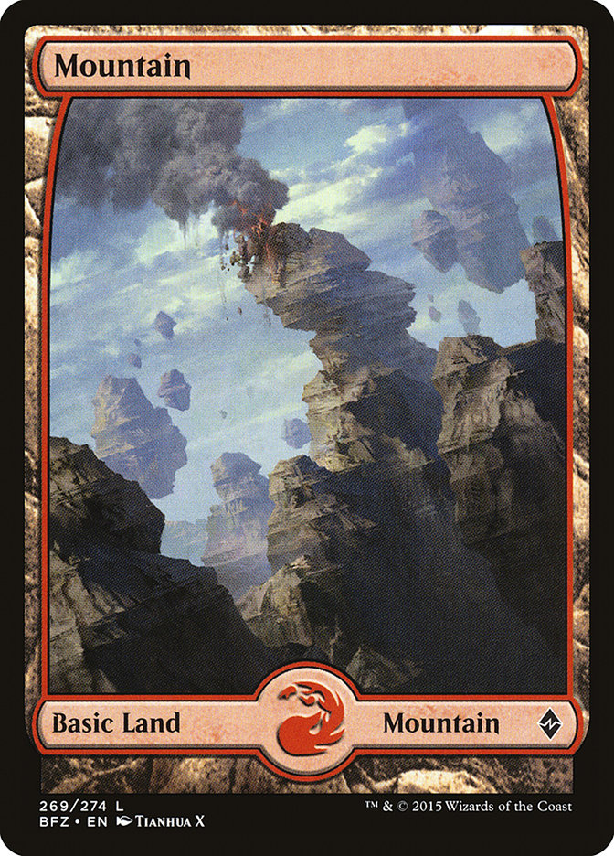 Mountain (269) (Full Art) [Battle for Zendikar] - Evolution TCG