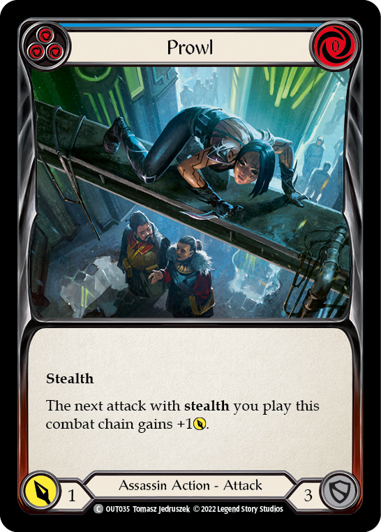 Prowl (Blue) [OUT035] (Outsiders)  Rainbow Foil - Evolution TCG