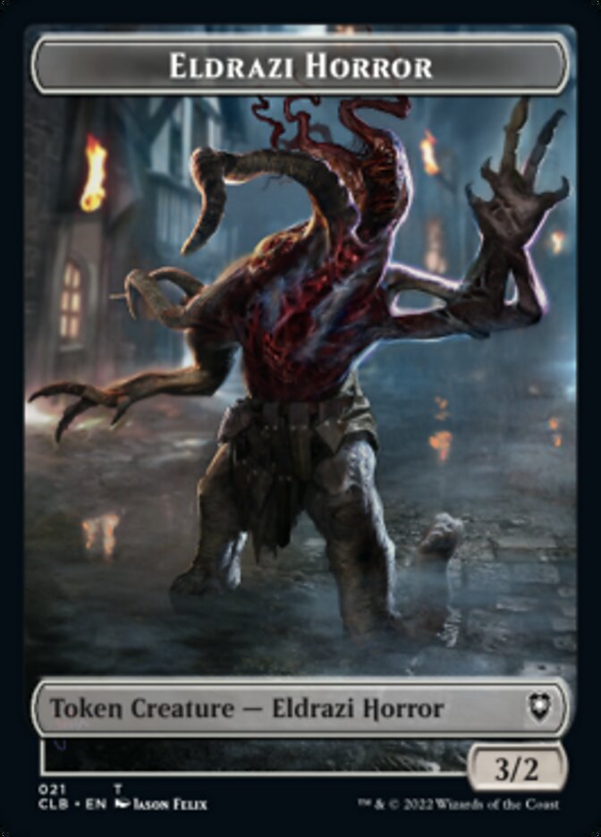 Horror // Eldrazi Horror Double-Sided Token [Commander Legends: Battle for Baldur's Gate Tokens] - Evolution TCG