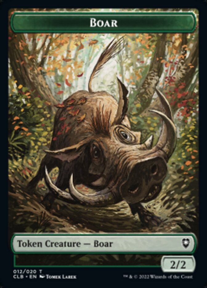 Boar // Ogre Double-Sided Token [Commander Legends: Battle for Baldur's Gate Tokens] - Evolution TCG