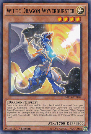 White Dragon Wyverburster [MP14-EN184] Common - Evolution TCG