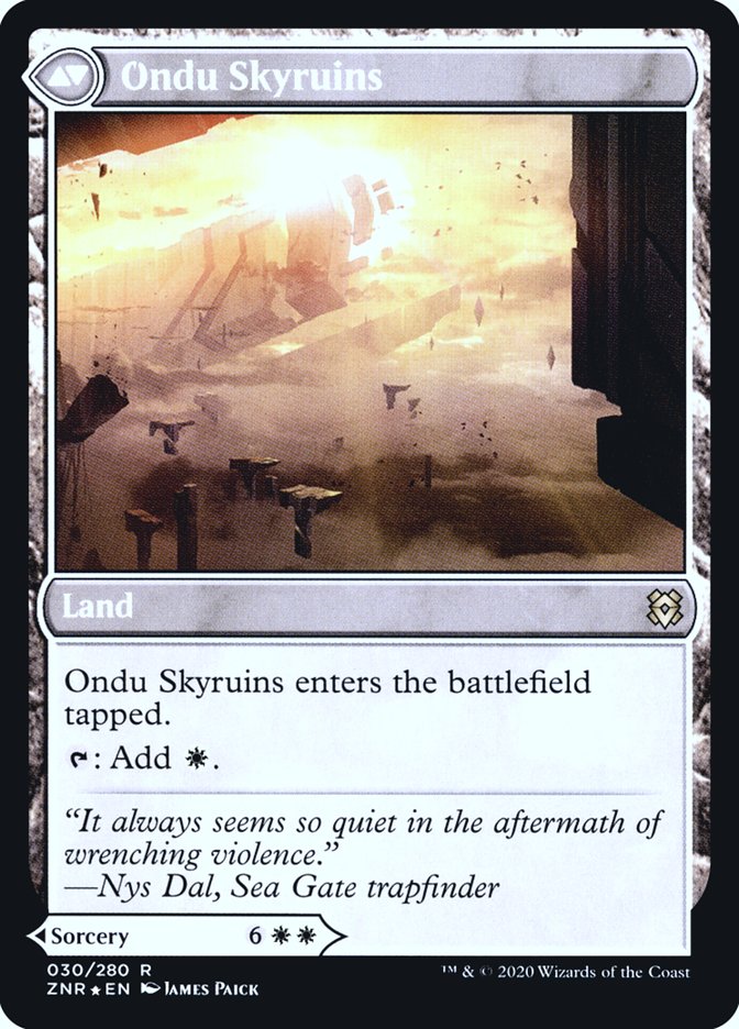 Ondu Inversion // Ondu Skyruins [Zendikar Rising Prerelease Promos] - Evolution TCG