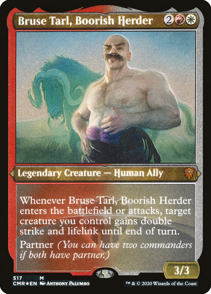 Bruse Tarl, Boorish Herder (Etched) [Commander Legends] - Evolution TCG