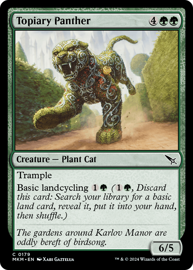 Topiary Panther [Murders at Karlov Manor] - Evolution TCG