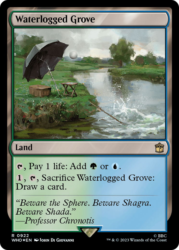 Waterlogged Grove (Surge Foil) [Doctor Who] - Evolution TCG