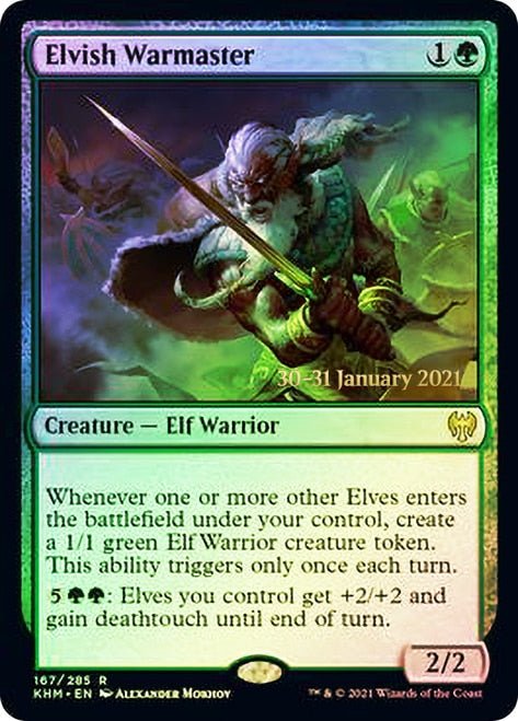 Elvish Warmaster [Kaldheim Prerelease Promos] - Evolution TCG