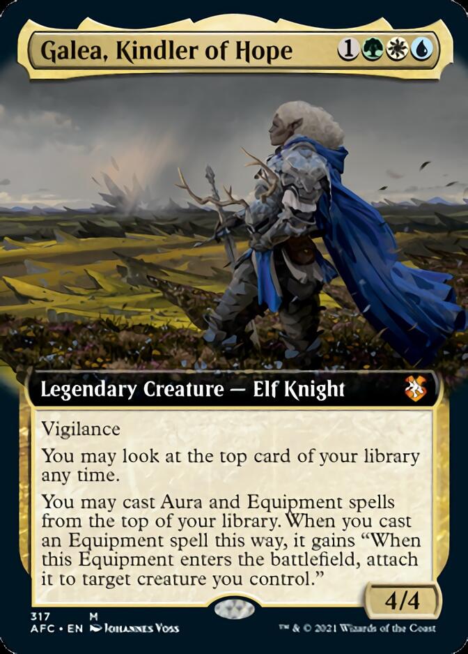 Galea, Kindler of Hope (Extended Art) [Dungeons & Dragons: Adventures in the Forgotten Realms Commander] - Evolution TCG