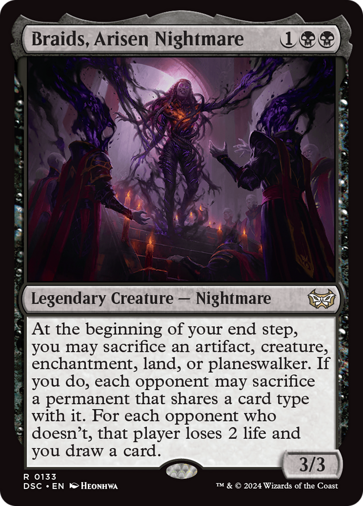 Braids, Arisen Nightmare [Duskmourn: House of Horror Commander] - Evolution TCG