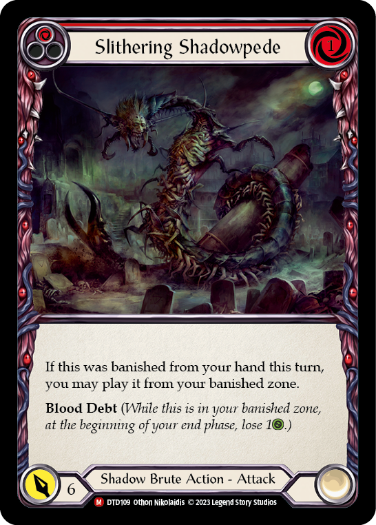 Slithering Shadowpede [DTD109] (Dusk Till Dawn)  Rainbow Foil - Evolution TCG