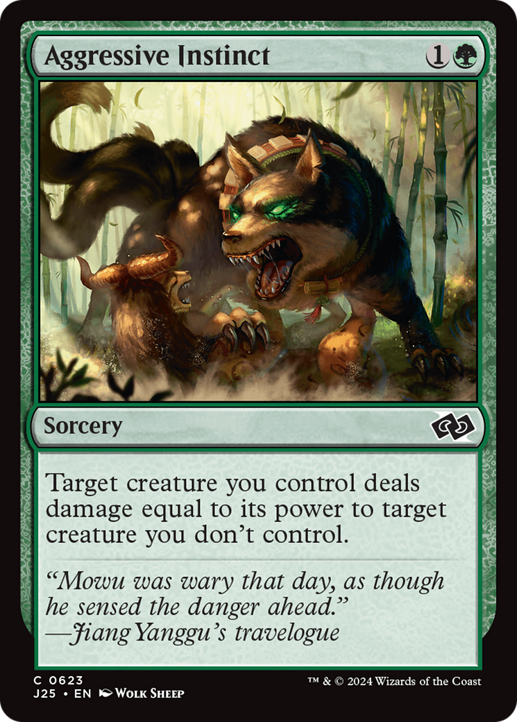 Aggressive Instinct [Foundations Jumpstart] - Evolution TCG