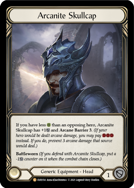 Arcanite Skullcap [EVR154] (Everfest)  1st Edition Normal - Evolution TCG