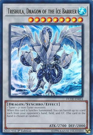 Trishula, Dragon of the Ice Barrier [DUDE-EN014] Ultra Rare - Evolution TCG