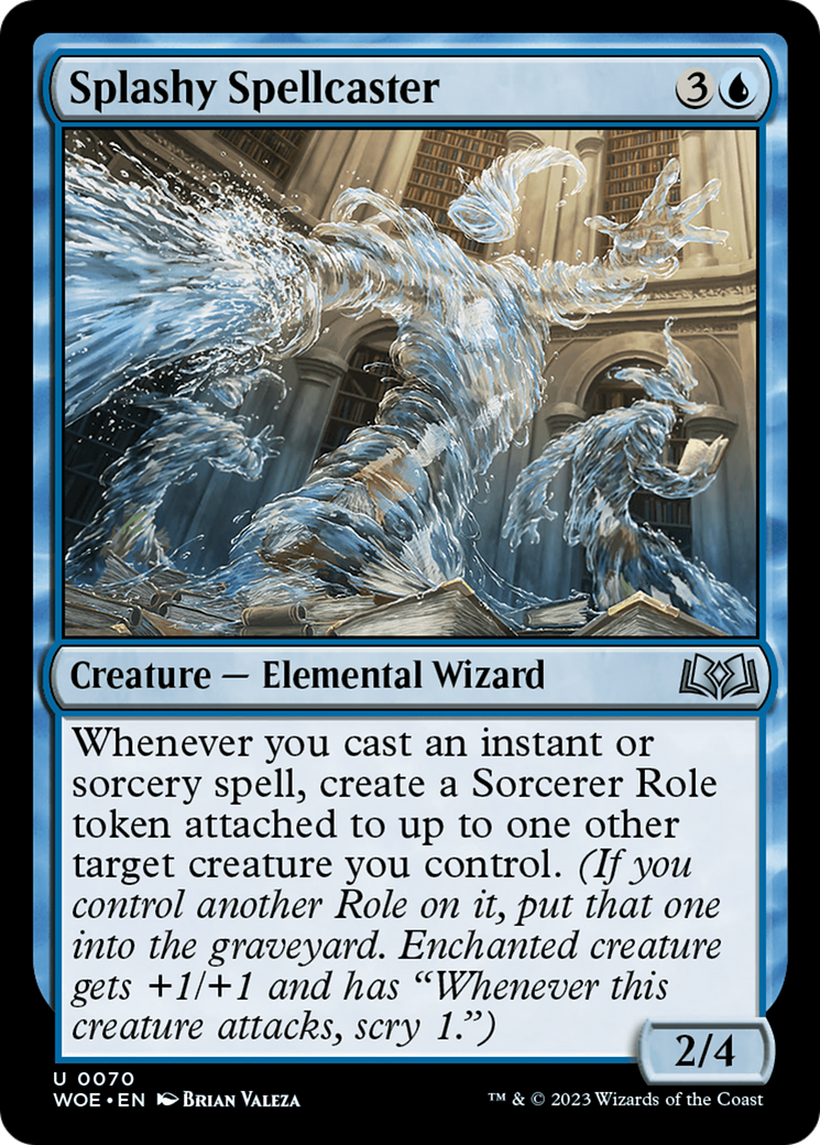 Splashy Spellcaster [Wilds of Eldraine] - Evolution TCG