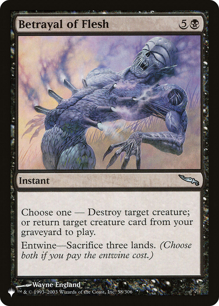 Betrayal of Flesh [The List] - Evolution TCG