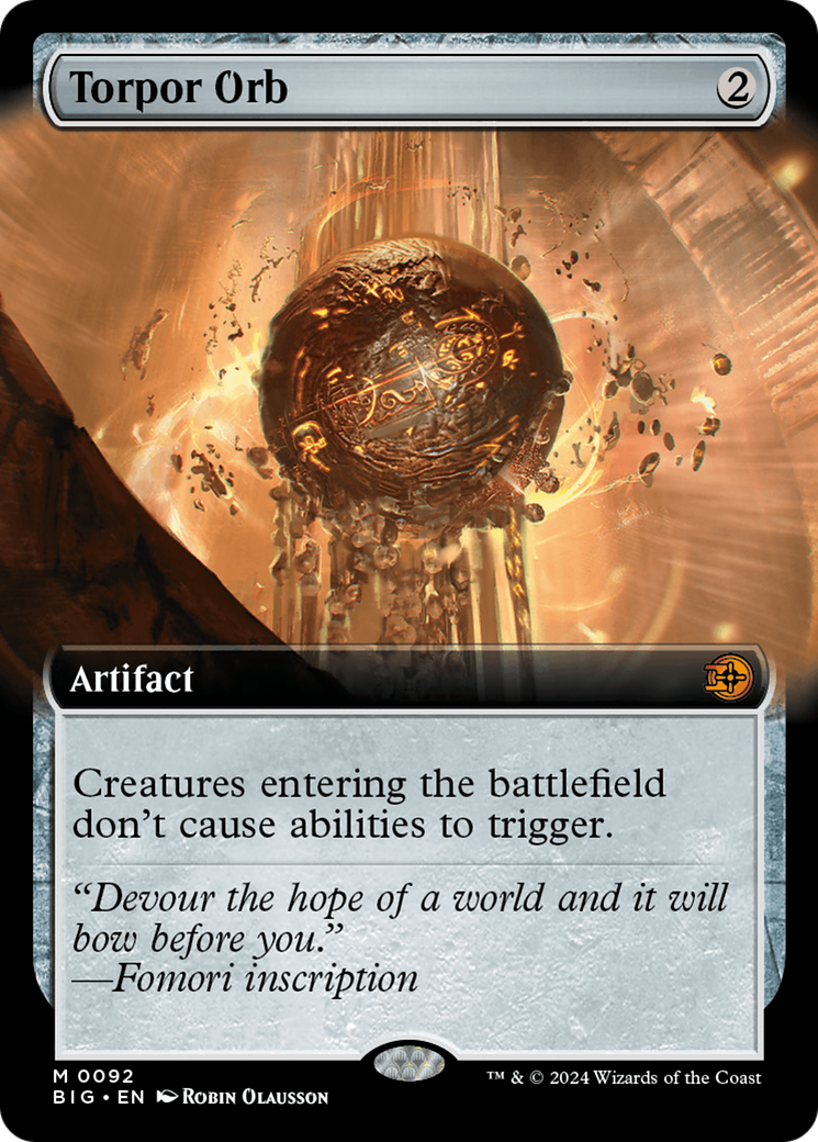 Torpor Orb (Extended Art) [Outlaws of Thunder Junction: The Big Score] - Evolution TCG