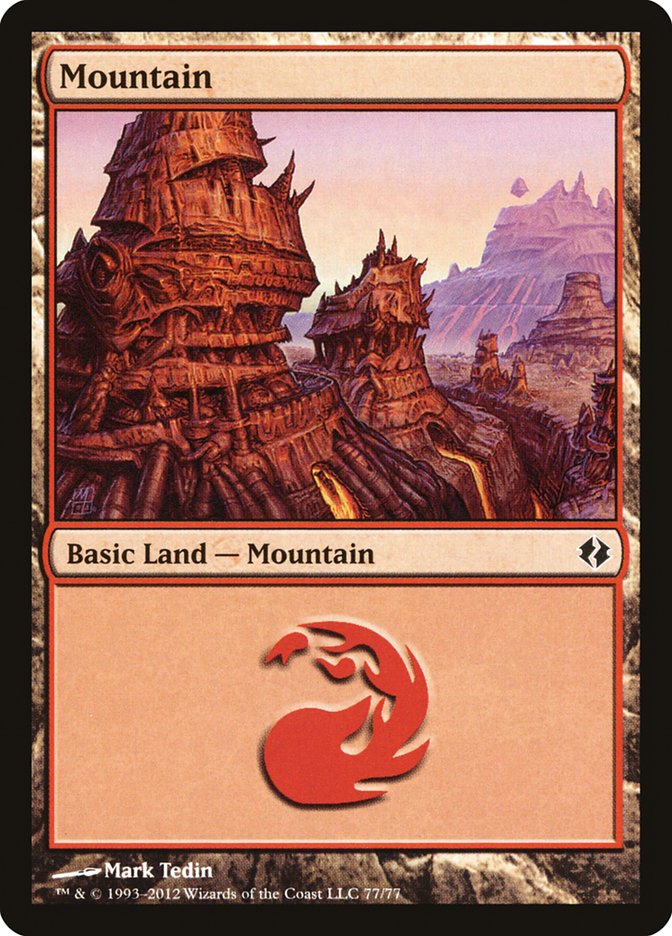 Mountain (77) [Duel Decks: Venser vs. Koth] - Evolution TCG