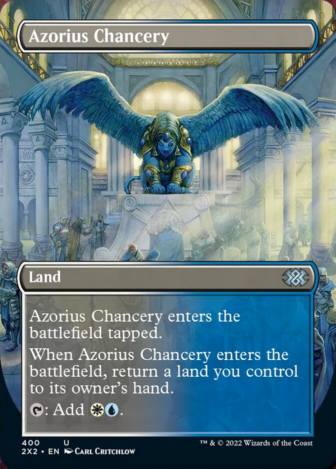 Azorius Chancery (Borderless Alternate Art) [Double Masters 2022] - Evolution TCG
