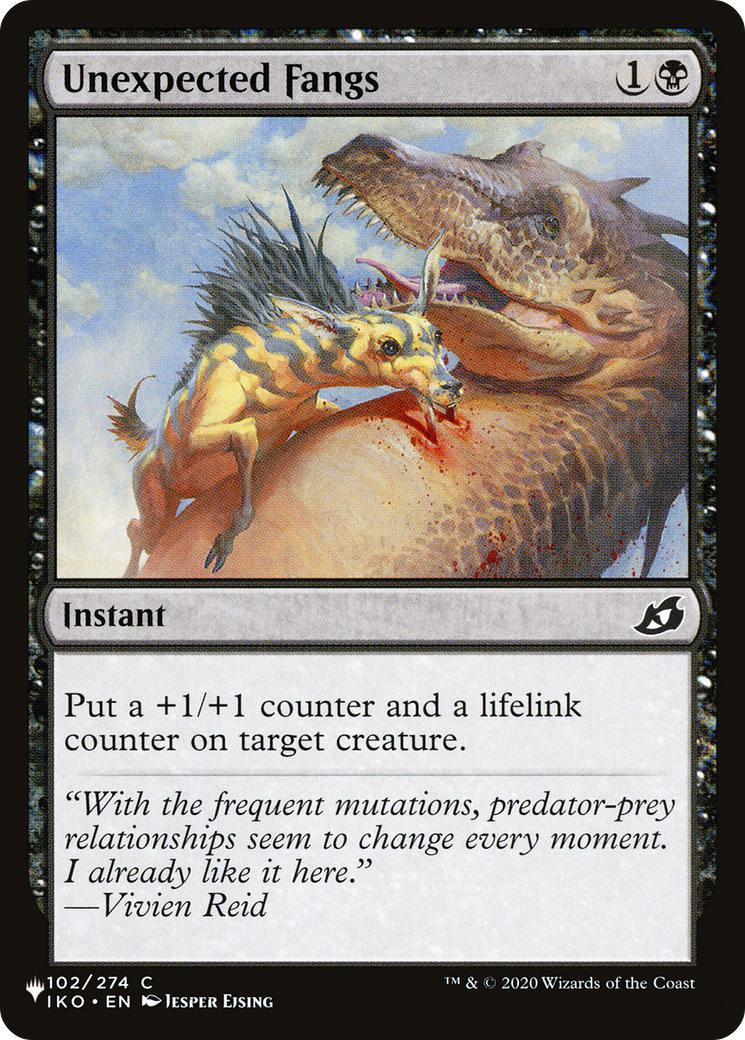 Unexpected Fangs [The List] - Evolution TCG