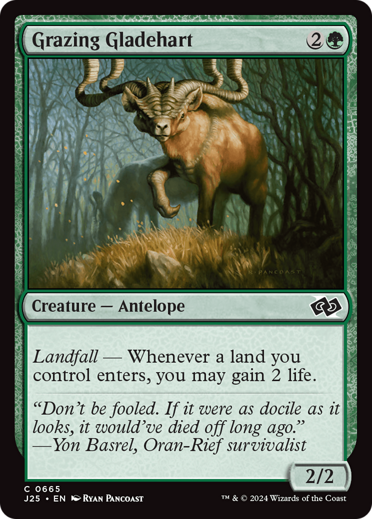 Grazing Gladehart [Foundations Jumpstart] - Evolution TCG
