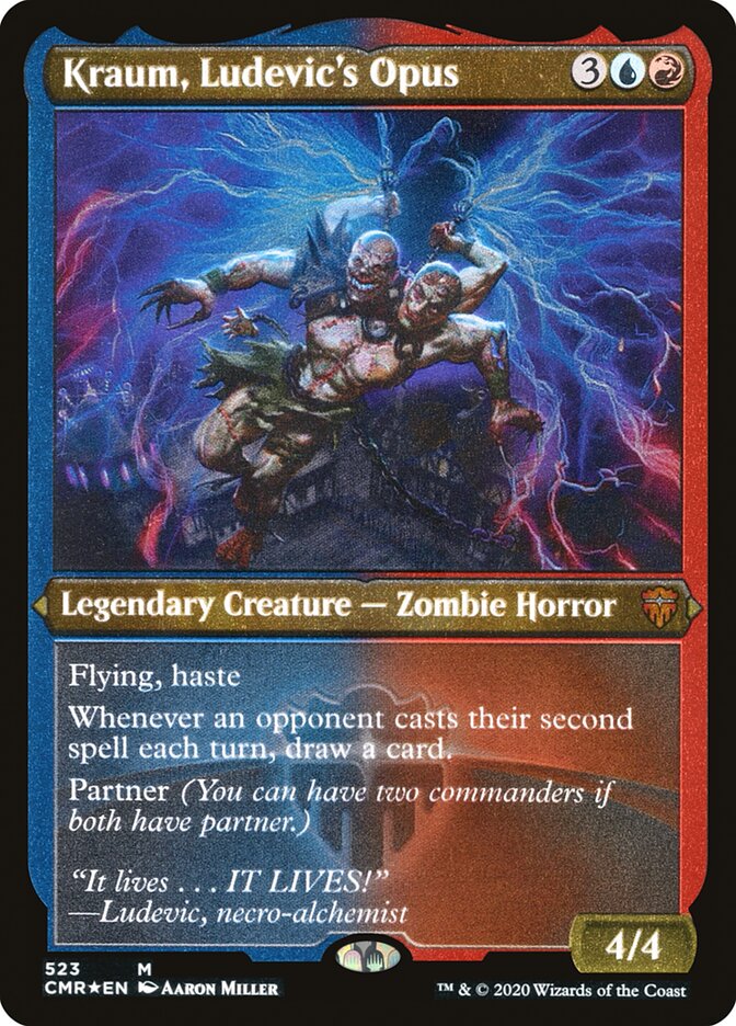 Kraum, Ludevic's Opus (Etched) [Commander Legends] - Evolution TCG