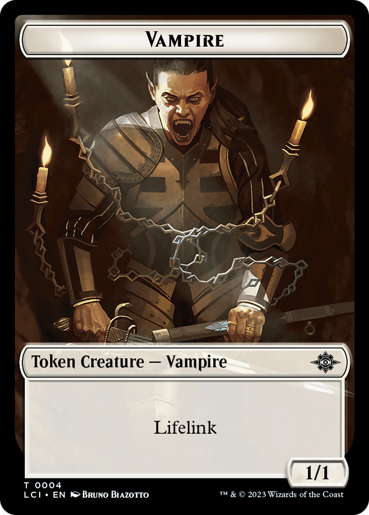 Vampire // Skeleton Pirate Double-Sided Token [The Lost Caverns of Ixalan Tokens] - Evolution TCG