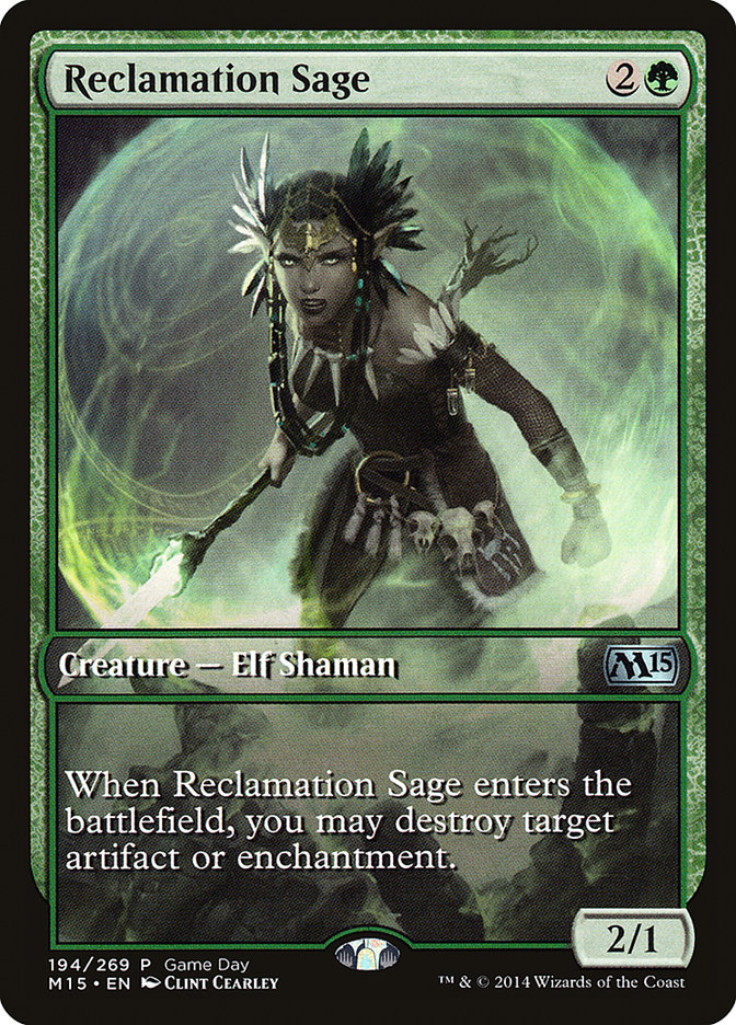 Reclamation Sage (Game Day) [Magic 2015 Promos] - Evolution TCG