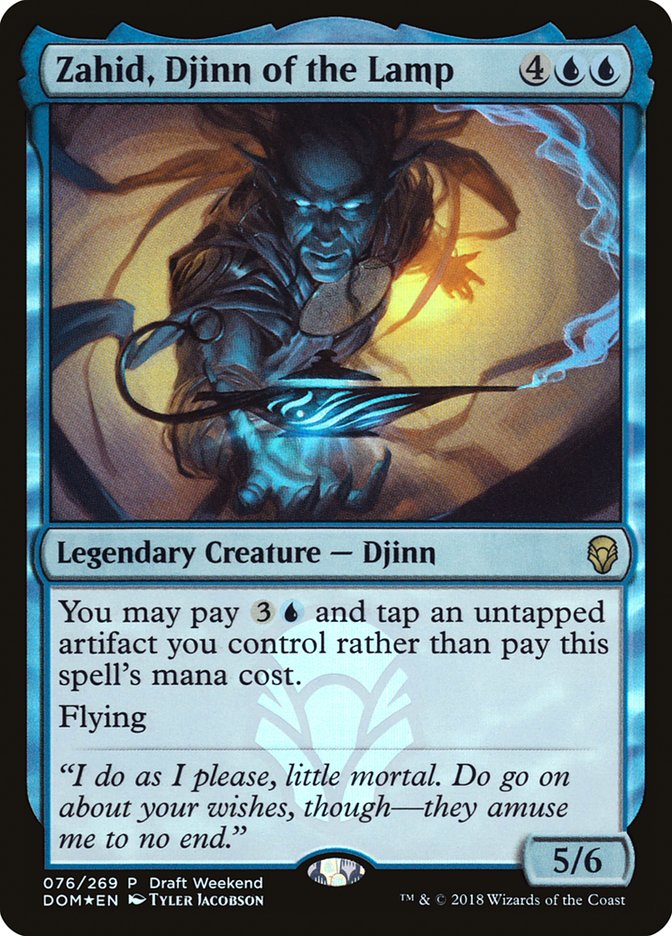 Zahid, Djinn of the Lamp (Draft Weekend) [Dominaria Promos] - Evolution TCG