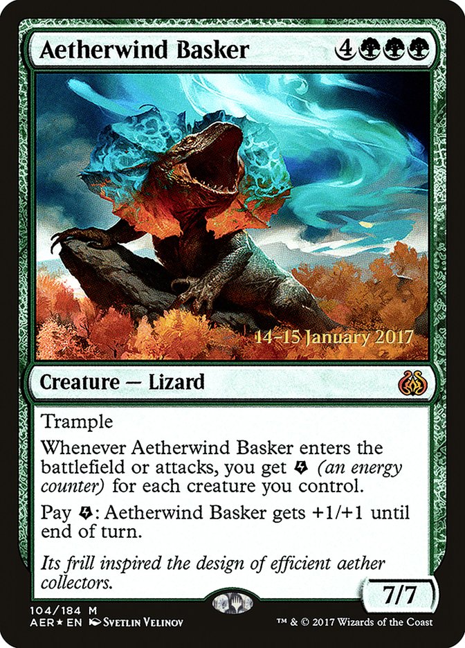 Aetherwind Basker [Aether Revolt Prerelease Promos] - Evolution TCG