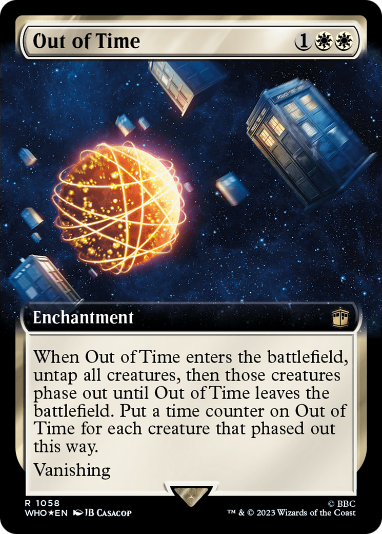 Out of Time (Extended Art) (Surge Foil) [Doctor Who] - Evolution TCG