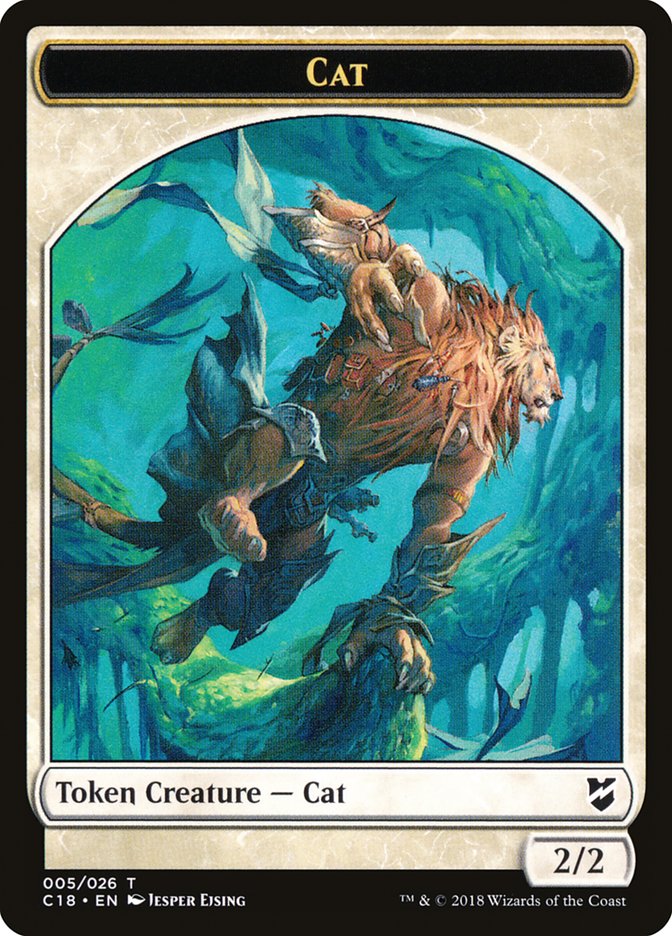 Angel // Cat Double-Sided Token [Commander 2018 Tokens] - Evolution TCG