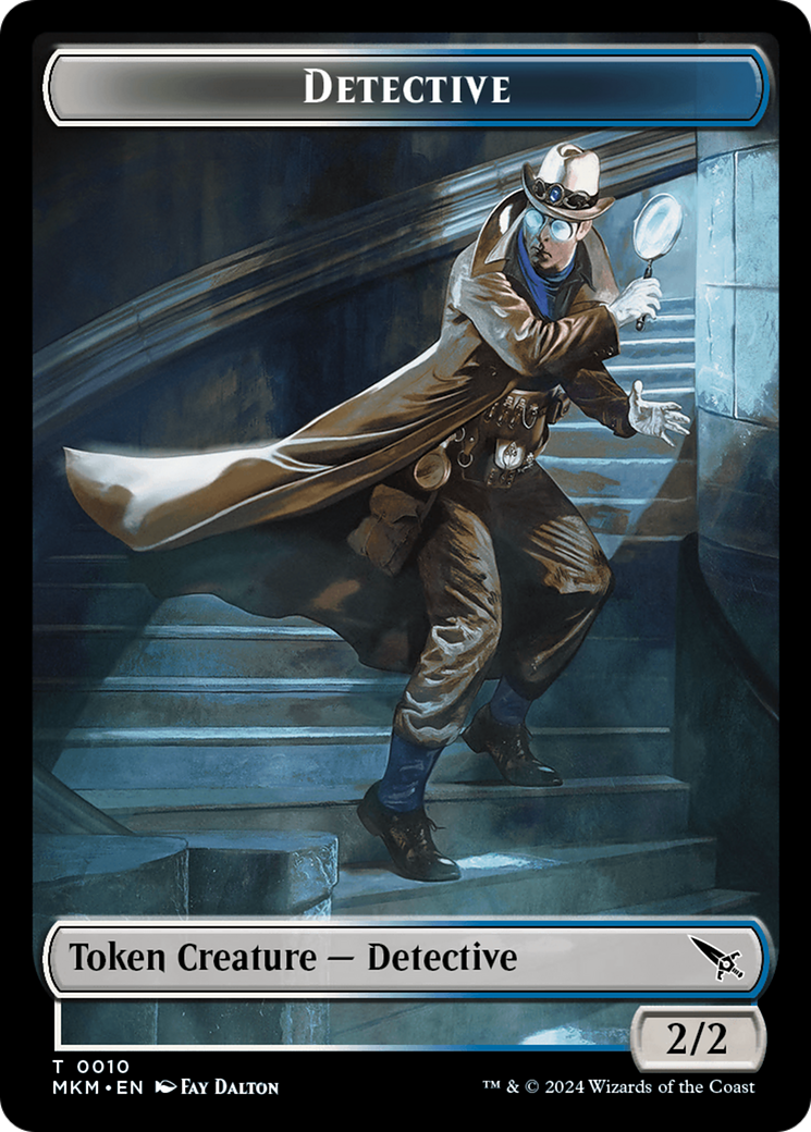 Detective // Voja Fenstalker Double-Sided Token [Murders at Karlov Manor Tokens] - Evolution TCG