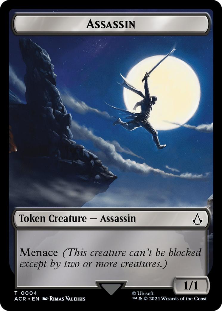 Assassin // Phobos Double-Sided Token [Assassin's Creed Tokens] - Evolution TCG